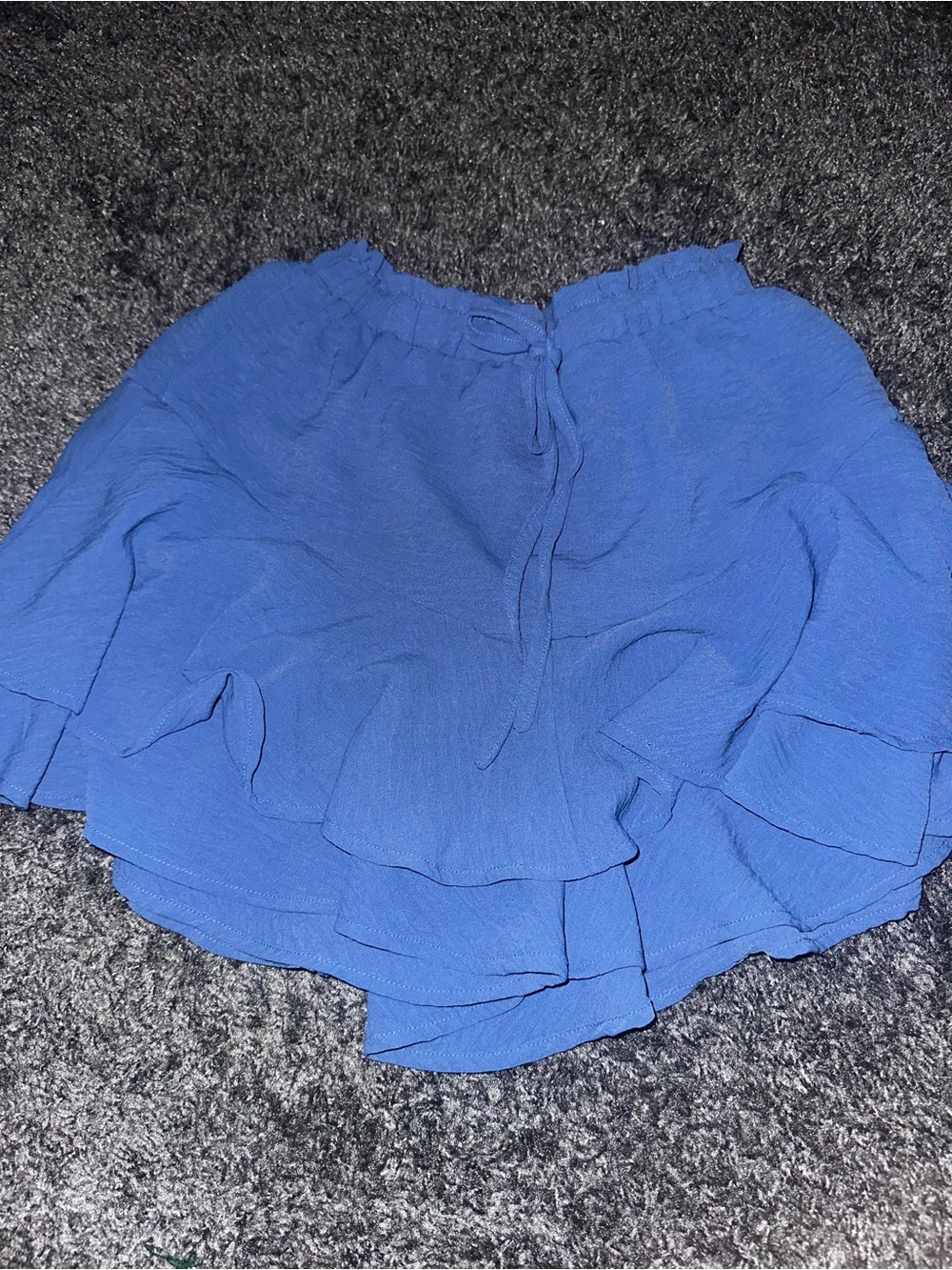 Women's Royal Blue Tiered Ruffle Skirt